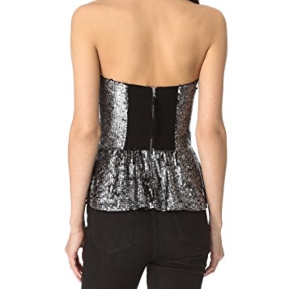 Rebecca Taylor sequin bustier top - Picture 2 of 2